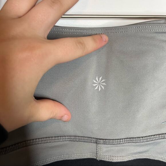 Athleta Spar Gray Colorblock High Rise 7/8 Tight Leggings Size Small - Picture 6 of 9